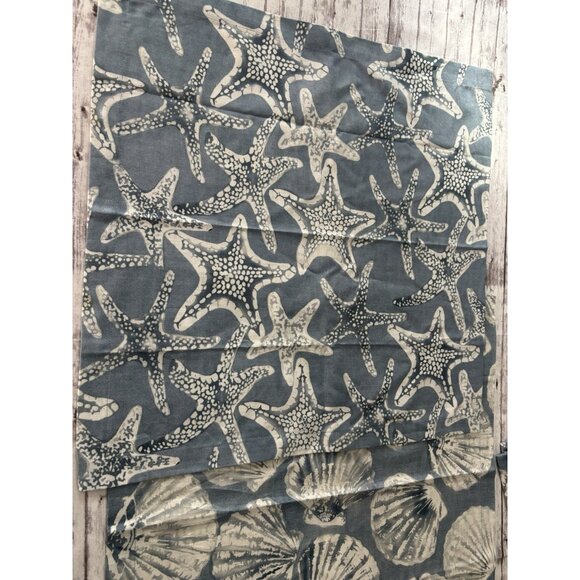 Pottery Barn Shell & Starfish Cotton Napkins Set/4 Beach Nautical - Picture 4 of 7